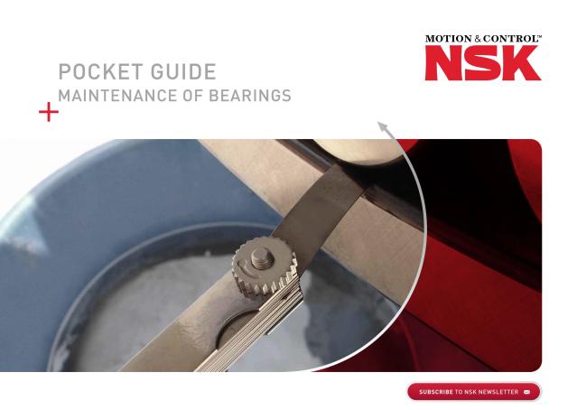 Pocket Guide Maintenance of Bearings